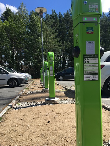 Charging stations at Hvaler city hall. © Hvaler kommune